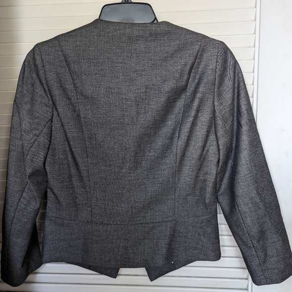 Express cropped blazer, gray, size 0 - Picture 7 of 9